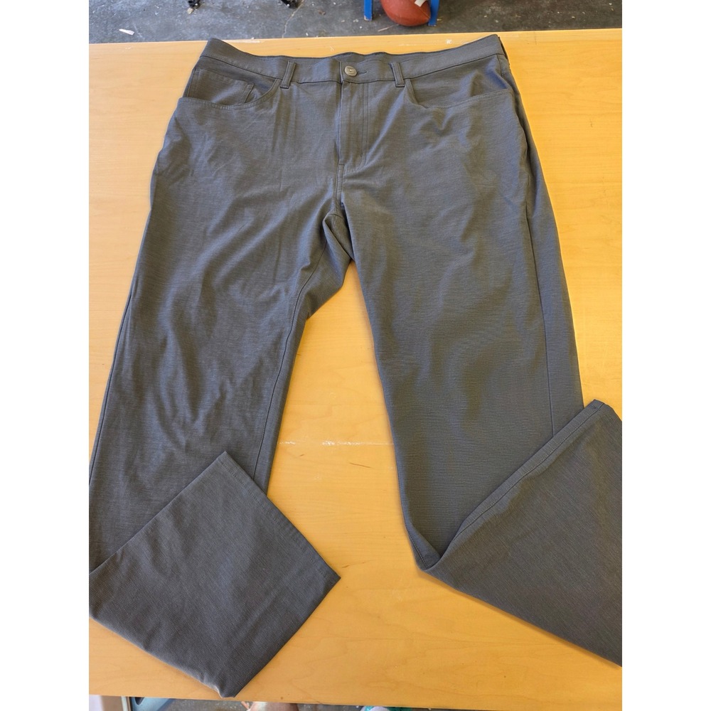 Callaway Mens Gray Golf Pants 36x32 Straight Leg Five Pocket Performance Pant